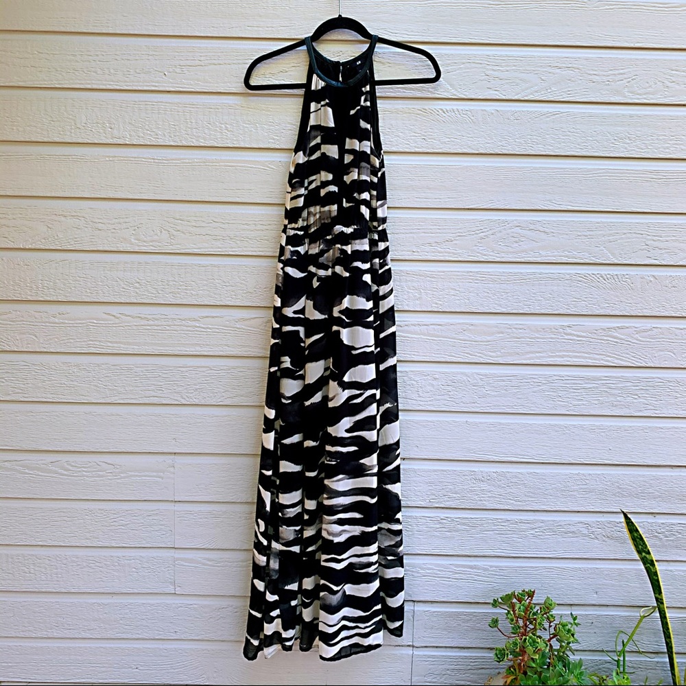 H&M | Black & White Maxi Dress - 4